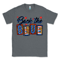 Charcoal Heather Back the blue Classic Tee - Neo Western