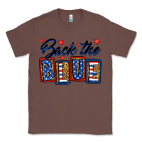 Chestnut Back the blue Classic Tee - Neo Western