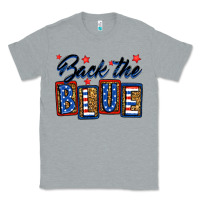 Heather Grey Back the blue Classic Tee - Neo Western