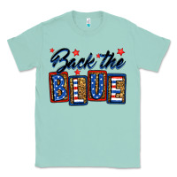 Seafoam Back the blue Classic Tee - Neo Western