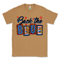 Toasted Coconut Back the blue Classic Tee - Neo Western