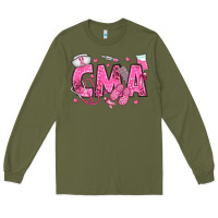 Army Green breast cancer cma Long Sleeve Tee - texasbilliewilder