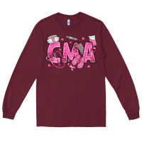 Burgundy breast cancer cma Long Sleeve Tee - texasbilliewilder