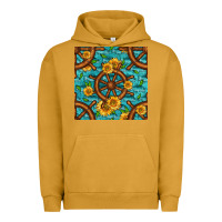 Pigment Peanut Butter Lake Boat Rudder And Sunflowers Seamless Pattern Urban Hoodie - BundleAndBundleShop