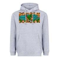 Heather Grey cactus sunflower horseshoe license plate Heavyweight Hoodie - Artiststas