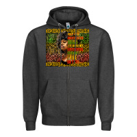 Charcoal Heather juneteenth celebrate Zipper Hoodie - HRA Design Shop