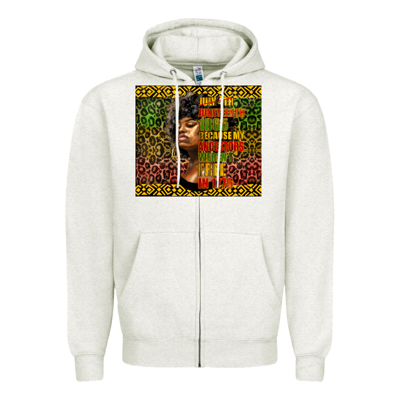 Juneteenth Celebrate Zipper Hoodie by HRA Design Shop | Teevron