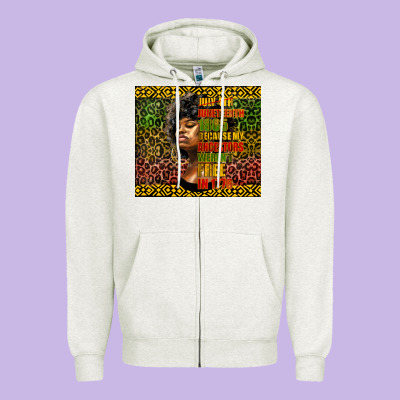 Juneteenth Celebrate Zipper Hoodie Designed By Hra Design Shop