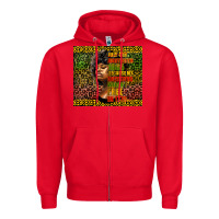 Red juneteenth celebrate Zipper Hoodie - HRA Design Shop