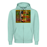 Seafoam juneteenth celebrate Zipper Hoodie - HRA Design Shop