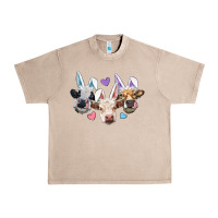 French Oak Easter Cows With Bunny Ears Urban Heavy Tee - RanaPortraitStore