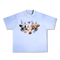 Grape Ice Easter Cows With Bunny Ears Urban Heavy Tee - RanaPortraitStore