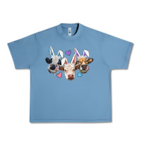 Pebble Blue Easter Cows With Bunny Ears Urban Heavy Tee - RanaPortraitStore