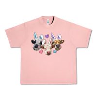 Salmon Easter Cows With Bunny Ears Urban Heavy Tee - RanaPortraitStore