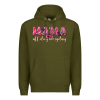 Army Green mama all day everyday Premium Hoodie - NancyCooperArtShop