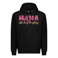 Black mama all day everyday Premium Hoodie - NancyCooperArtShop