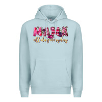 Blue Mist mama all day everyday Premium Hoodie - NancyCooperArtShop