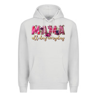 Dove Grey mama all day everyday Premium Hoodie - NancyCooperArtShop