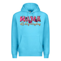 Ocean Blue mama all day everyday Premium Hoodie - NancyCooperArtShop