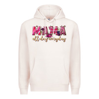 Pale Pink mama all day everyday Premium Hoodie - NancyCooperArtShop