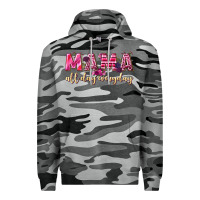 Slate Camo mama all day everyday Premium Hoodie - NancyCooperArtShop