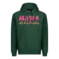 Sports Green mama all day everyday Premium Hoodie - NancyCooperArtShop