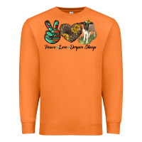 Carrot Peace Love Dorper Sheep Premium Sweatshirt - LillyAllenDesigns