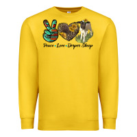 Lemon Peace Love Dorper Sheep Premium Sweatshirt - LillyAllenDesigns