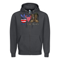 Smoke peace love america Zipper Hoodie - CowhideDigitalArt