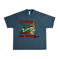 Midnight Navy christmas time in new york Urban Heavy Tee - BarkalooDesign