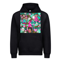 Black Hairdresser Gnomes With Hearts And Pearls With Leopard Urban Hoodie - BundleAndBundleShop