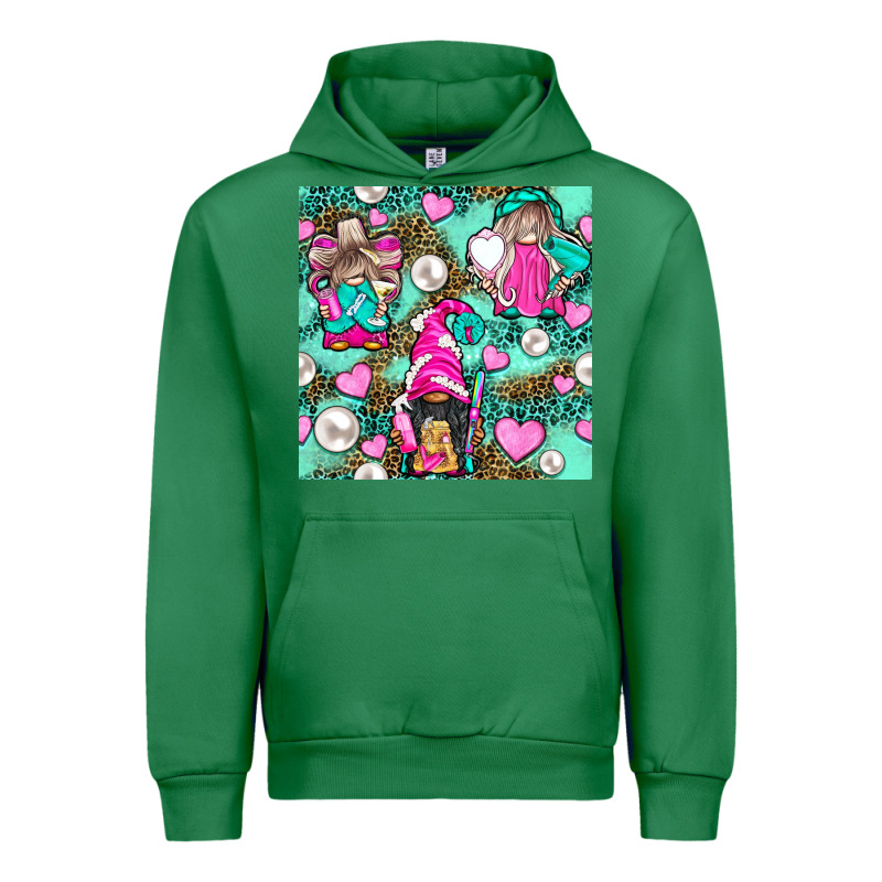 Hairdresser Gnomes With Hearts And Pearls With Leopard Urban Hoodie by BundleAndBundleShop | Teevron