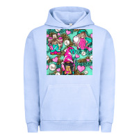 Pigment Grape Ice Hairdresser Gnomes With Hearts And Pearls With Leopard Urban Hoodie - BundleAndBundleShop