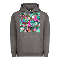 Pigment Tornado Hairdresser Gnomes With Hearts And Pearls With Leopard Urban Hoodie - BundleAndBundleShop