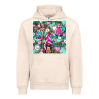 Sandshell Hairdresser Gnomes With Hearts And Pearls With Leopard Urban Hoodie - BundleAndBundleShop
