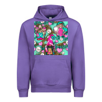 Tulip Hairdresser Gnomes With Hearts And Pearls With Leopard Urban Hoodie - BundleAndBundleShop