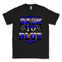 Black Back the blue Classic Tee - Neo Western