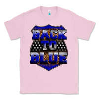 Bubblegum Pink Back the blue Classic Tee - Neo Western