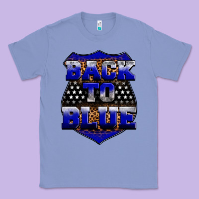Back The Blue Classic Tee Designed By Neo Western