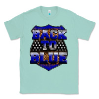 Seafoam Back the blue Classic Tee - Neo Western