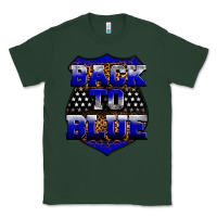 Sports Green Back the blue Classic Tee - Neo Western