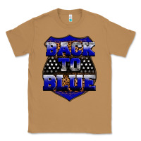 Toasted Coconut Back the blue Classic Tee - Neo Western