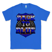 True Royal Back the blue Classic Tee - Neo Western