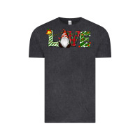 Vintage Black Christmas Love Gnome Vintage Tee - RanaPortraitStore