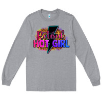 Heather Grey retired hot girl Long Sleeve Tee - Zillion Design Studio