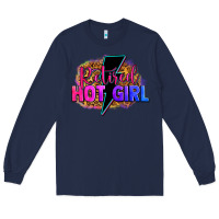 Navy retired hot girl Long Sleeve Tee - Zillion Design Studio