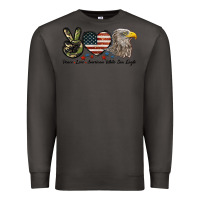Smoke Peace Love American White Sea Eagle Premium Sweatshirt - LillyAllenDesigns