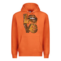 Carrot love leopard with lips Premium Hoodie - NancyCooperArtShop