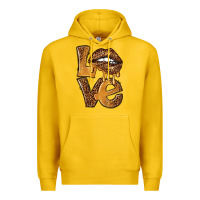 Lemon love leopard with lips Premium Hoodie - NancyCooperArtShop
