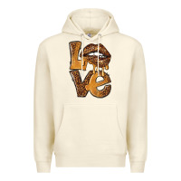 Sandshell love leopard with lips Premium Hoodie - NancyCooperArtShop